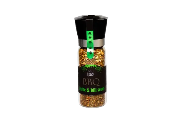 Vürtsisegu I AM THE SPICE, Küüslauk & tilliseemned, veskis, 120g