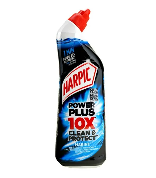 WC puhastusvahend HARPIC, Power Plus Clean & Protect Gel, Marine Explosion, 750 ml