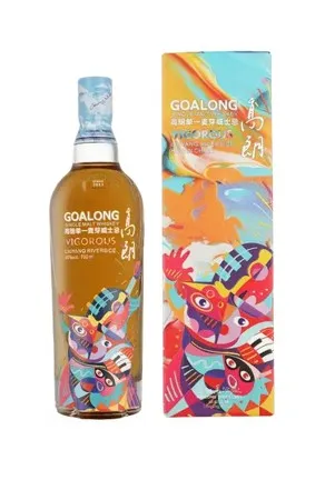 Whiskey GOALONG, Single Malt Liquor Vigorous, 40%vol, 0.7 L+metall tuub,R25/203909/3