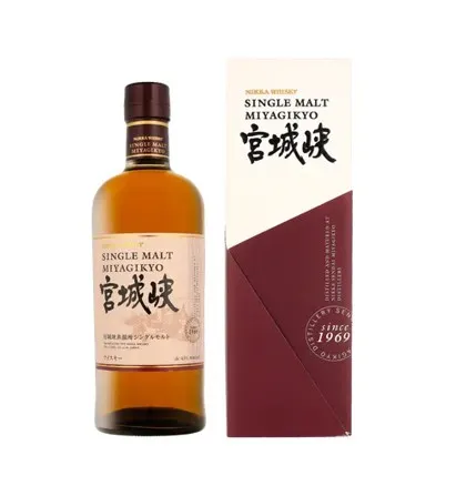 Whiskey NIKKA, Single Malt, Miyagikyo, 45%vol, 0,7 L + karp,R25/203912/3