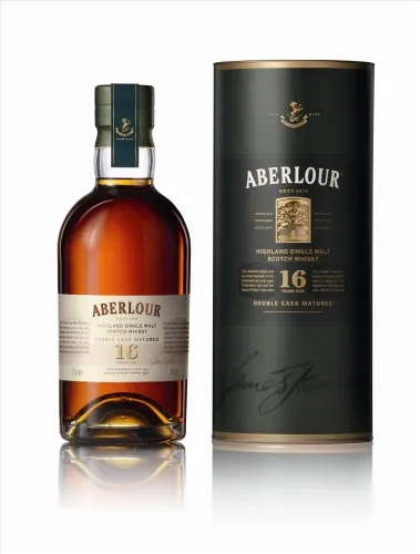 Whisky ABERLOUR, 16YO, Double Cask Matured, Speyside Single Malt, karbis, 40%vol, 0,7L, R14/96412/3