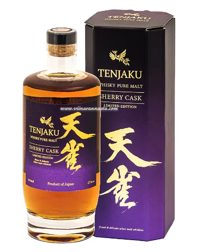 Whisky TENJAKU, Pure Malt Sherry Cask, 43%vol, 0,7L, karbis, R24/188132/3