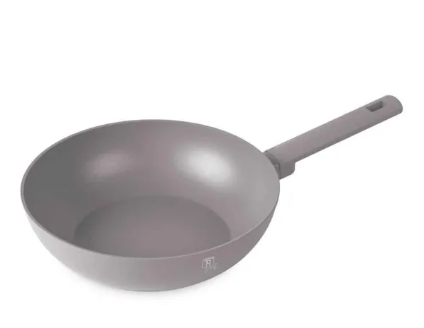 Wok praepann BERLINGER HAUS, Taupe, mittenakkuva kattega, alumiinium, 3,2 L, D 28 cm, H 7,4 cm, tk