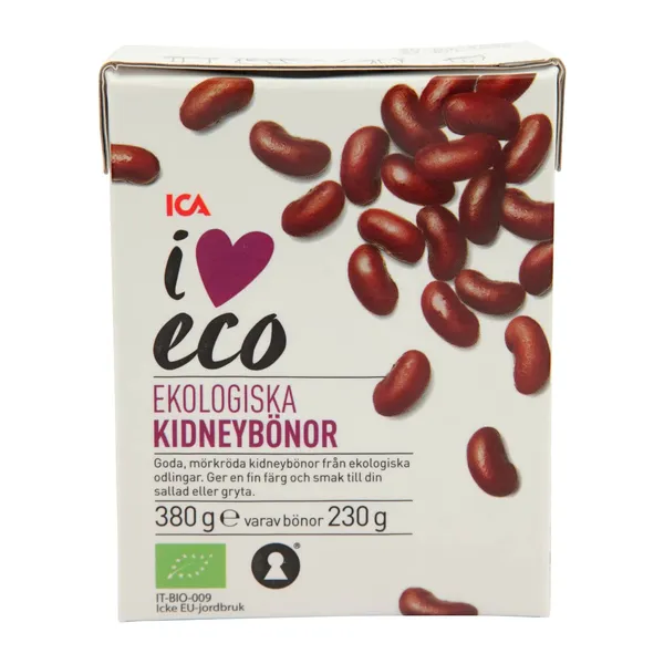Pupiņas I Love Eco sarkanas 380g/230g