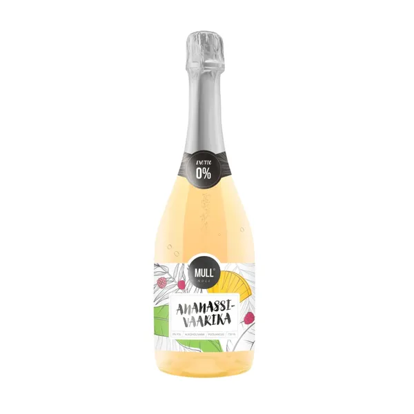 Alkoholivaba mullijook Ananassi-Vaarika Mull Null 0,75l