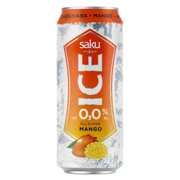 Alkoholivaba jook Saku on Ice Mango 0,5l purk