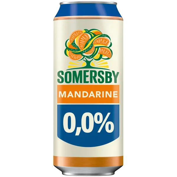 Sidrs Somersby Mandarin bezalkoholiskais 0,5l