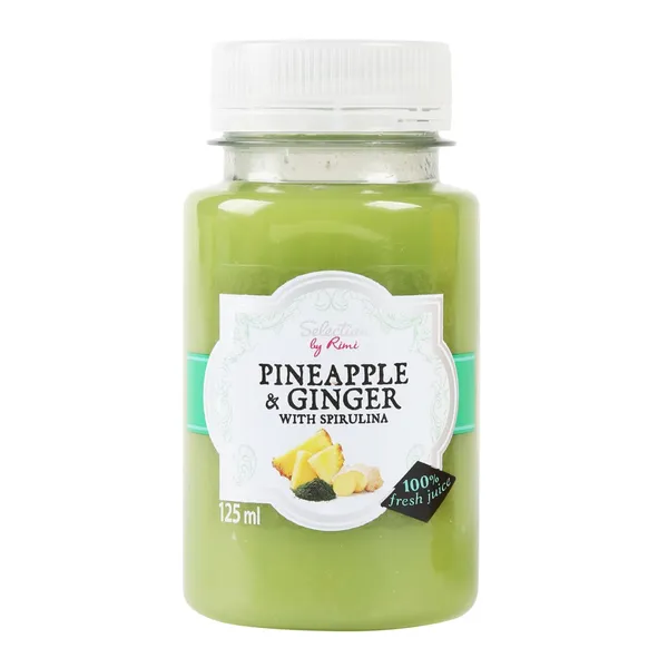Ananassi- ja ingverimahl spirulinaga Selection by Rimi 125ml