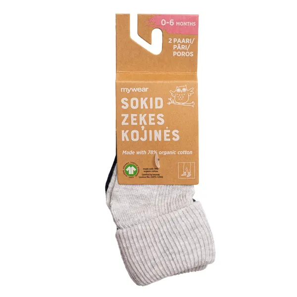 Beebi sokid Mywear 2p 0-6m