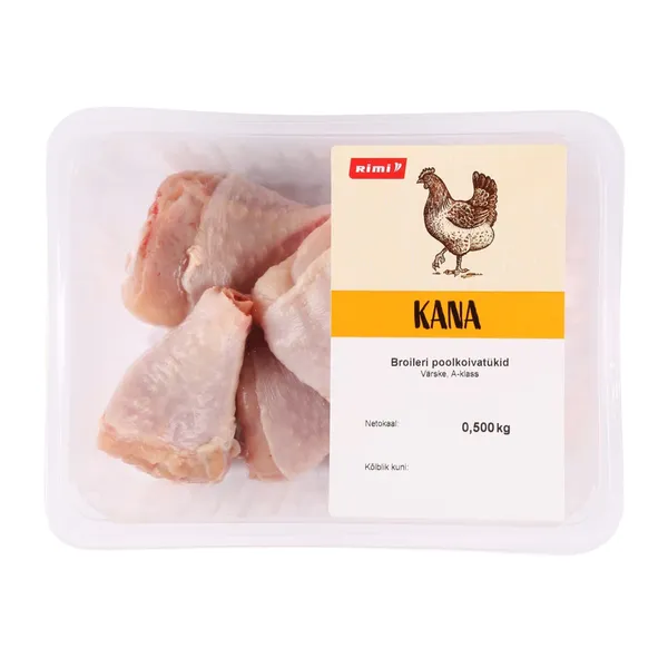 Broileri poolkoivatükid, värske Rimi 500g