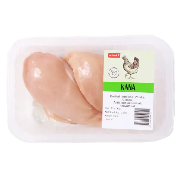 Broileri rinnafilee antibiootikumideta Rimi 500g