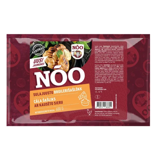 Broilerišašlõkk NÕO, sulajuustu, 600g