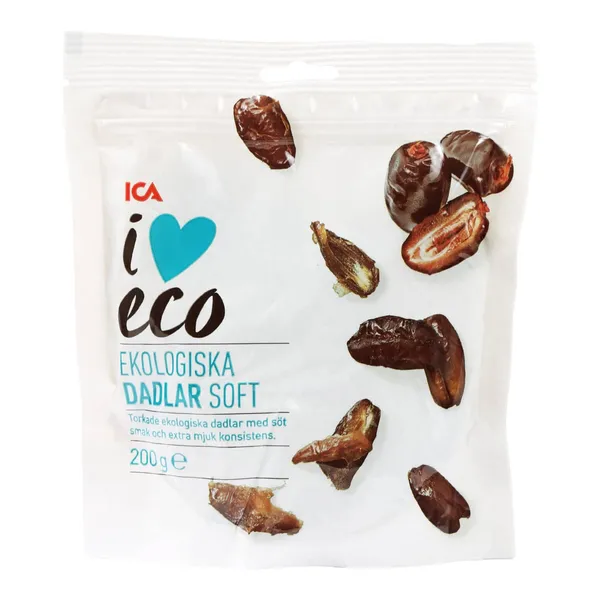 Datlid pehmed ICA öko 200g