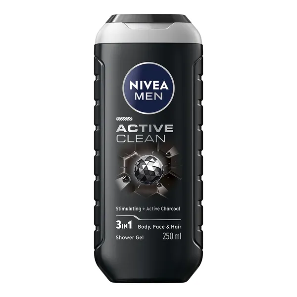 Dushigeel Active Clean meestele, NIVEA, 250 ml