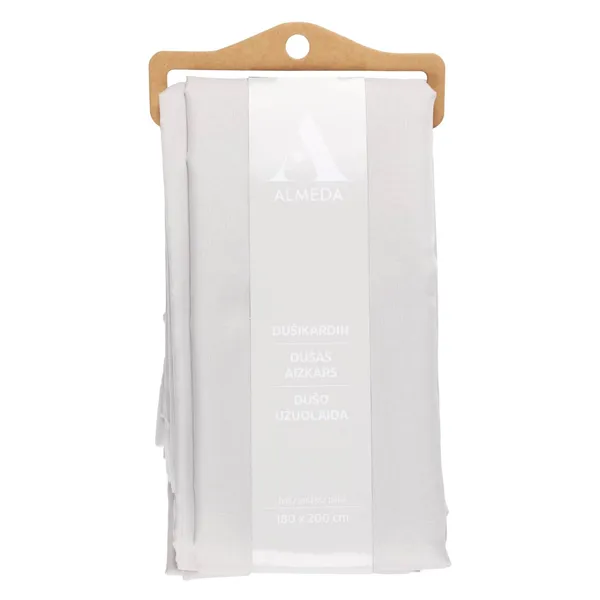 Dušas aizkars Almeda pelēks 1,8x2m SS25