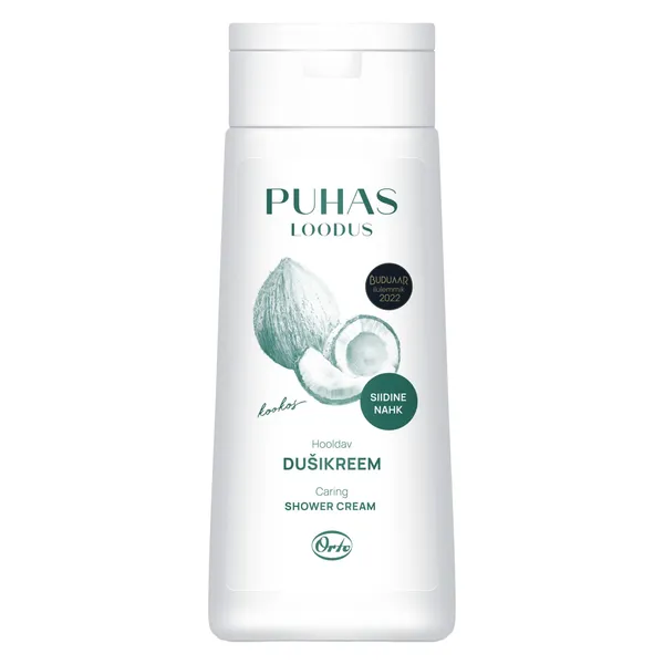 Dušikreem Puhas Loodus kookosõliga, hooldav ja rahustav 250ml