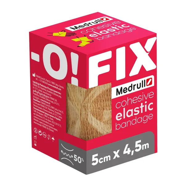 Elastikside Medrull Fix-O isekleepuv 5cm x 4,5m