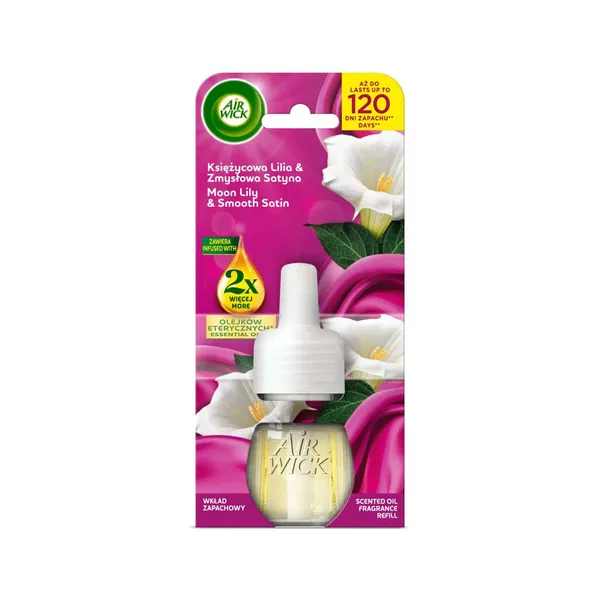 Elektrilise õhuvärskendaja täide Air Wick Moon Lily & Smooth Satin 19ml