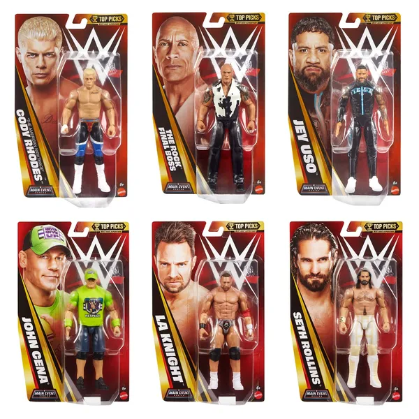 Figuurid WWE Top Picks Basic, värv ja kujundus võivad erineda SS26