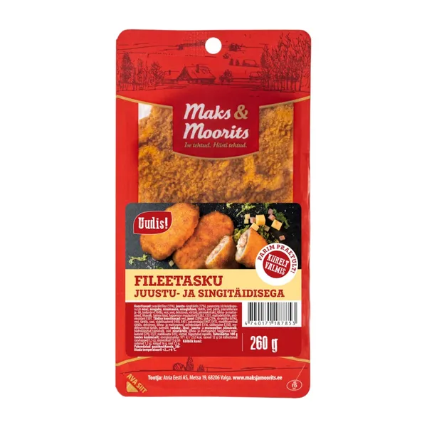 Fileetasku juustu- ja singitäidisega, MAKS&MOORITS, 260 g