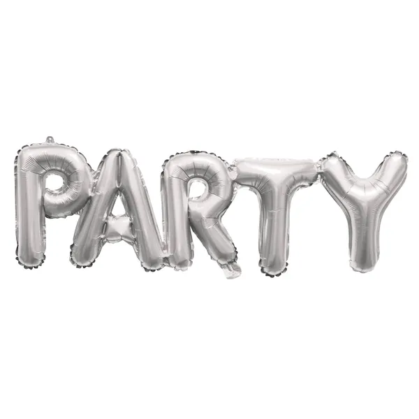Fooliumist õhupall "Party" hõbe