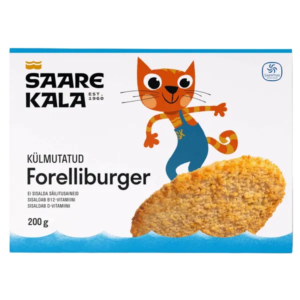 Forelliburger, külmutatud Saare Kala 200g