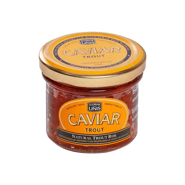 Foreļu ikri Sudrablīnis stikla burciņā 100g