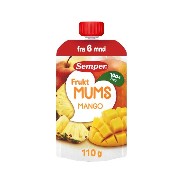 Fruktmums mangopüree SEMPER 6+, 110g