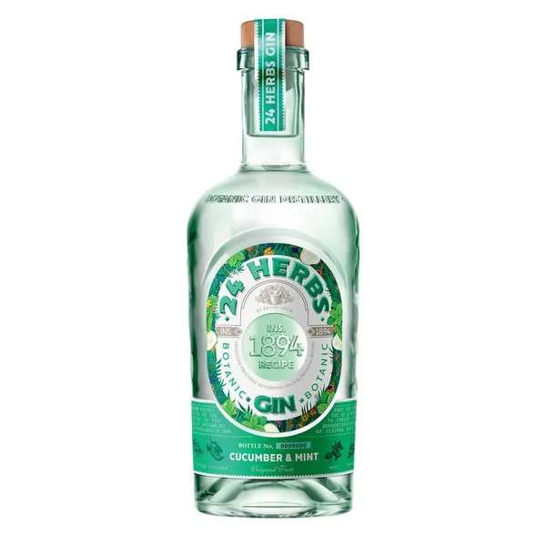 Gin 24 Herbs Cucumber & Mint 40%vol 0,7l