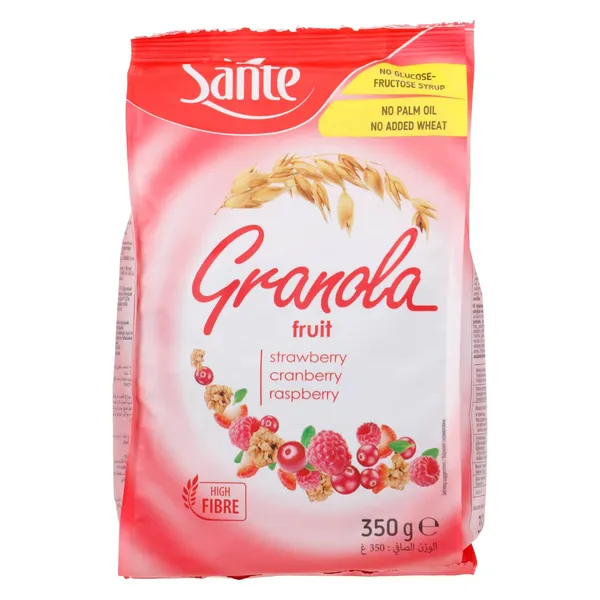Granola müsli punaste marjadega Sante 350g
