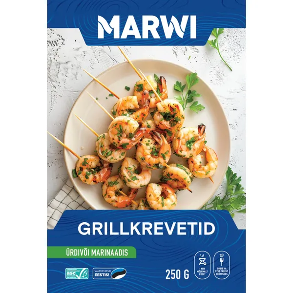 Grillkrevetid ürdivõi marinaadis Marwi 250/210g