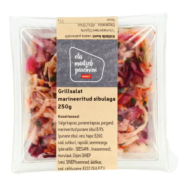 Grillsalat marineeritud sibulaga 250g