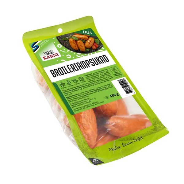 Grillvorstid Broileriampsukad poolsuitsutatud Karni 450g
