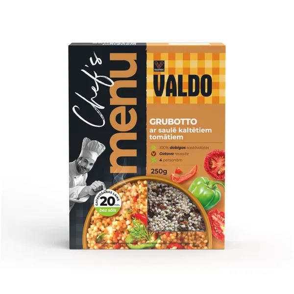 Grubotto päikesekuivatatud tomatitega, VALDO, 250 g