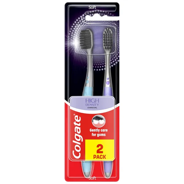 Hambahari High Density Charcoal Soft, COLGATE, 2 tk
