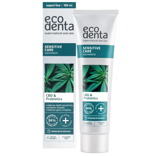 Hambapasta Ecodenta CBD ja probiootikumidega 100ml