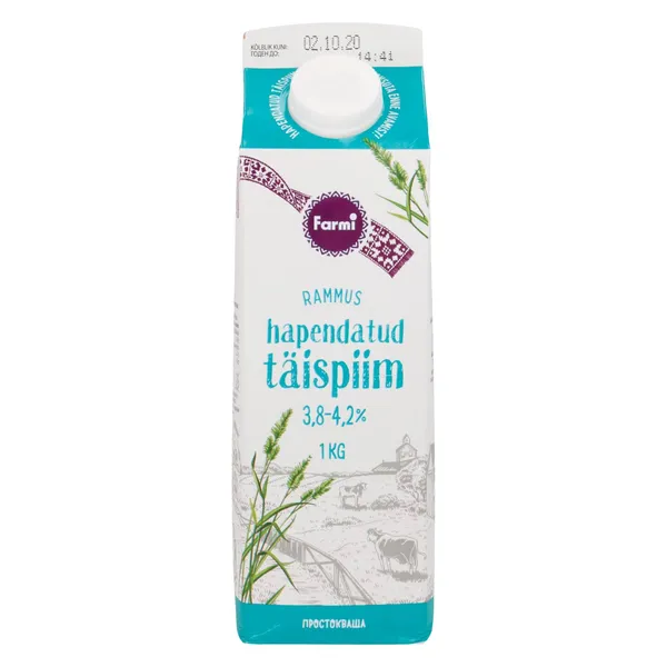 Hapendatud täispiim 3,6-4,2%, FARMI, 1 kg