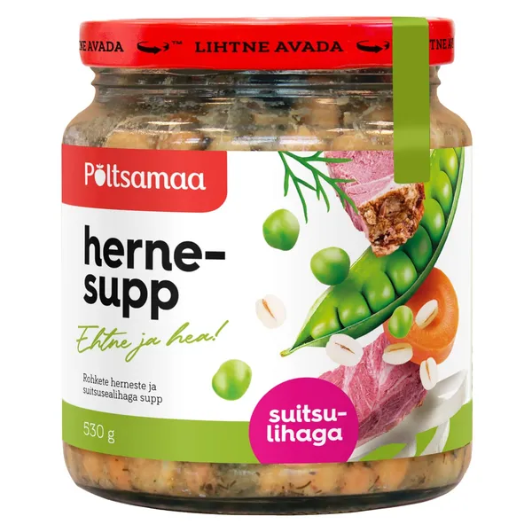 Hernesupp suitsulihaga PÕLTSAMAA 530g