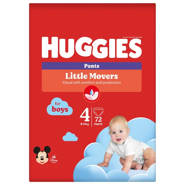 Huggies Püksmähkmed Pants 4 Box Boy 9-14Kg 72Tk