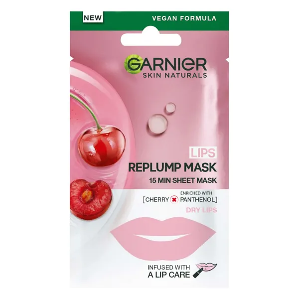 Huulemask pinguldav kirsiekstraktiga Garnier 5g