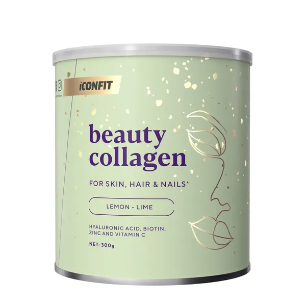 Ilu kollageen sidruni-ja laimimaiitseline magusainega IconFit 300g