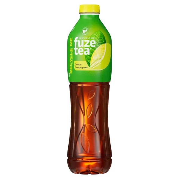 Sidrunimaitseline sidrunheina ja musta tee ekstraktiga karboniseerimata teejook suhkrute ja magusainega Fuze Tea 1,5l