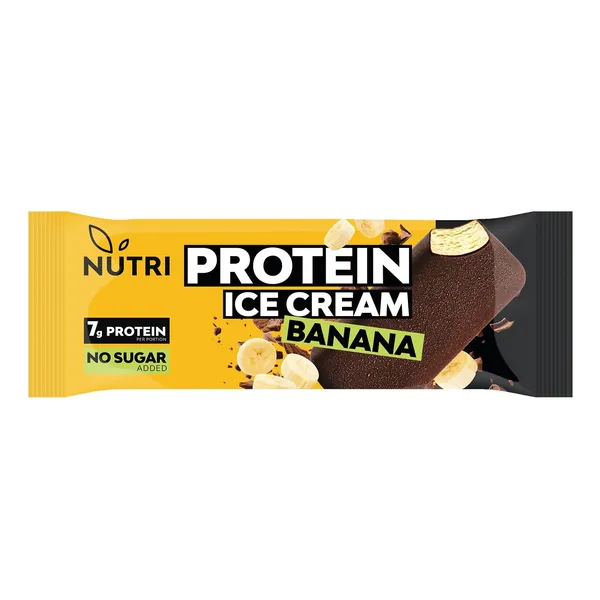 Jäätis banaani-kakao Nutri Protein magusainetega 67g