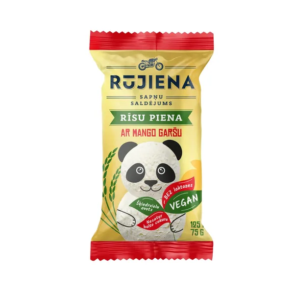 Rīsu saldējums ar mango garšu, veg. 125ml/75g