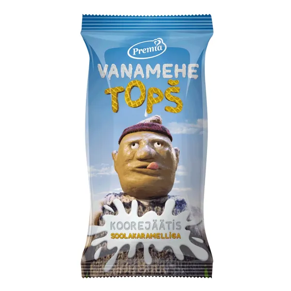 Jäätis Vanamehe topš soolakaramelliga Premia 75g/140ml