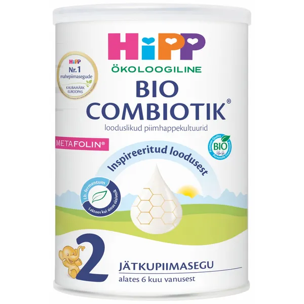 Jätkupiimasegu Combiotic Hipp 2 alates 6. elukuust, öko 800g