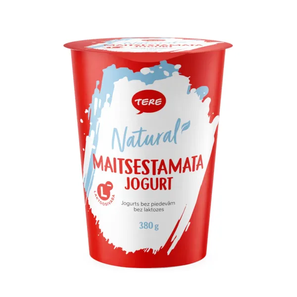 Jogurt Natural maitsestamata laktoosivaba, TERE, 380 g