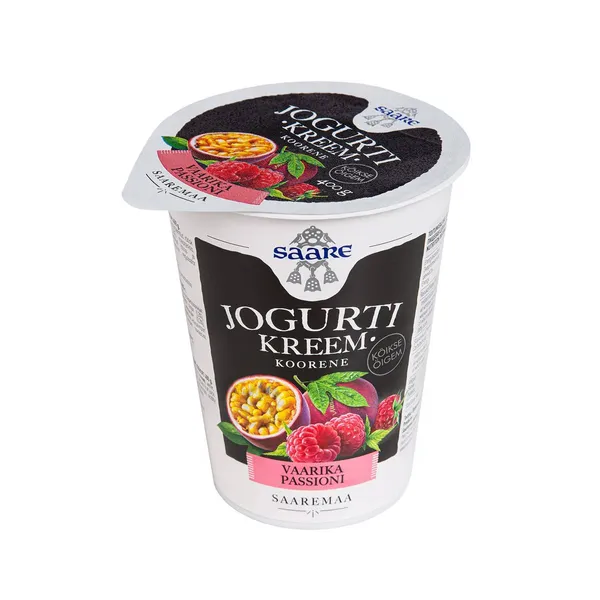Jogurtikreem vaarika-passioni, SAARE, 400 g