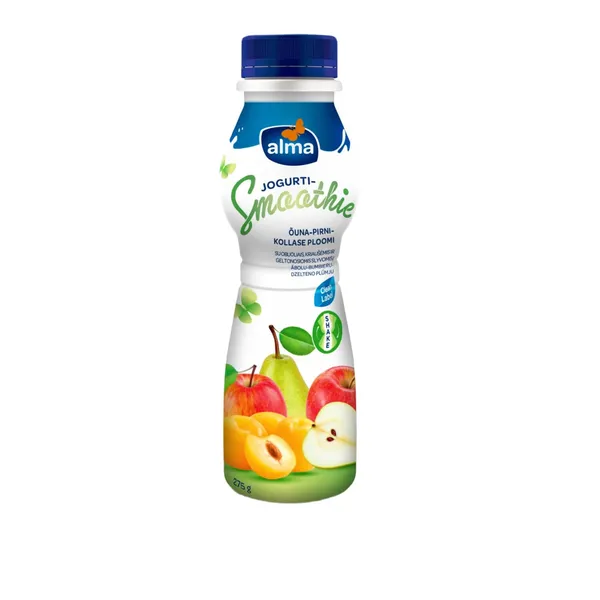Jogurtismuuti õuna-pirni-kollase ploomi Alma 275g