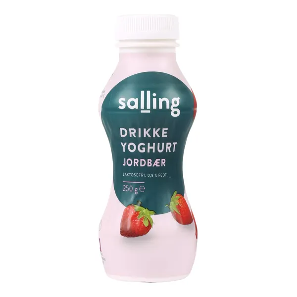 Joogijogurt maasikatega, 0,8% rasva, laktoosivaba Salling 250g